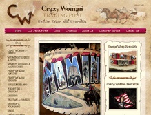 Tablet Screenshot of crazywomantradingpost.com